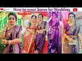 Traditional Bengali Style Saree Draping Tutorial For Practical Wedding Look