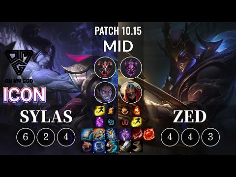 OMG icon Sylas vs Zed Mid - KR Patch 10.15