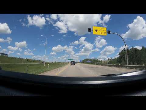Highway QE2 Through Red Deer #DriveLapse