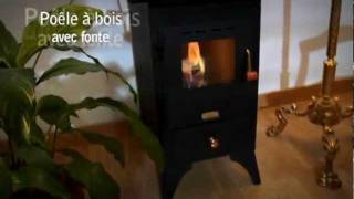 Démonstration poêle à bois 5 Kw MINI, petit et discret sur La boutique de l'air