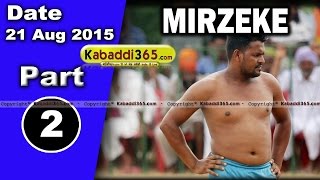 (1) Mirzeke (Ferozepur) Kabaddi Touranament 21 Aug 2015