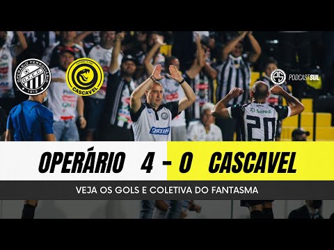 Operário 4 x 0 FC Cascavel - Gols, coletiva e opinião - Fantasma favorito diante do Paraná Clube