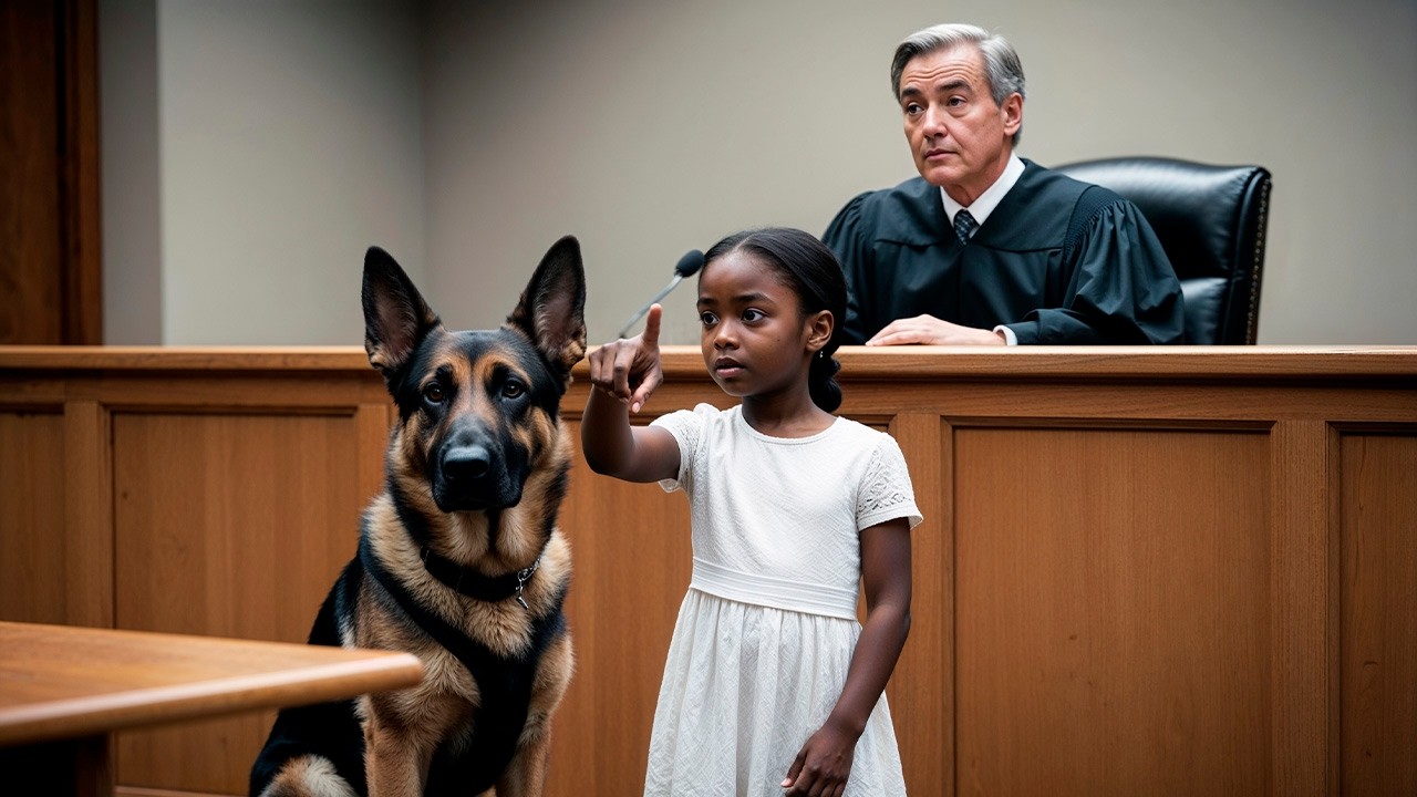 A Silent Girl Gave Her Dog a Secret Signal in Court—What Happened Next Shocked the Judge!