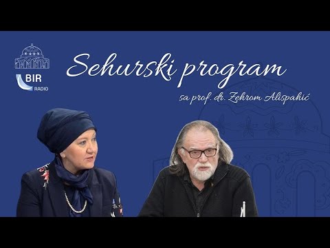 "Zapostimo zajedno" sa prof. dr. Zehrom Alispahić ugostiti će Josipa Pejakovića.