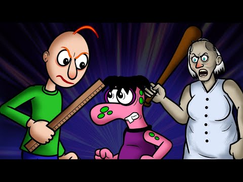 Tchongo com Baldi's Basics e Granny | Tchongo e seus amigos ensinam como não se comportar na escola