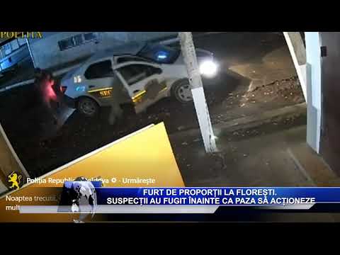 Furt de proporții la Florești  Suspecții au fugit înainte ca paza să acționeze