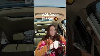 Learn How To Sign "Dinner" in ASL for Beginners | American Sign Language #shorts