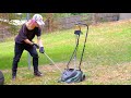 Angry Gardener Destroys Lawn Mower With Motor Burn Out