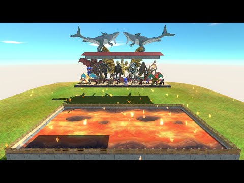 Each Unit Against Itself On A Molten Lava - Animal Revolt Battle Simulator