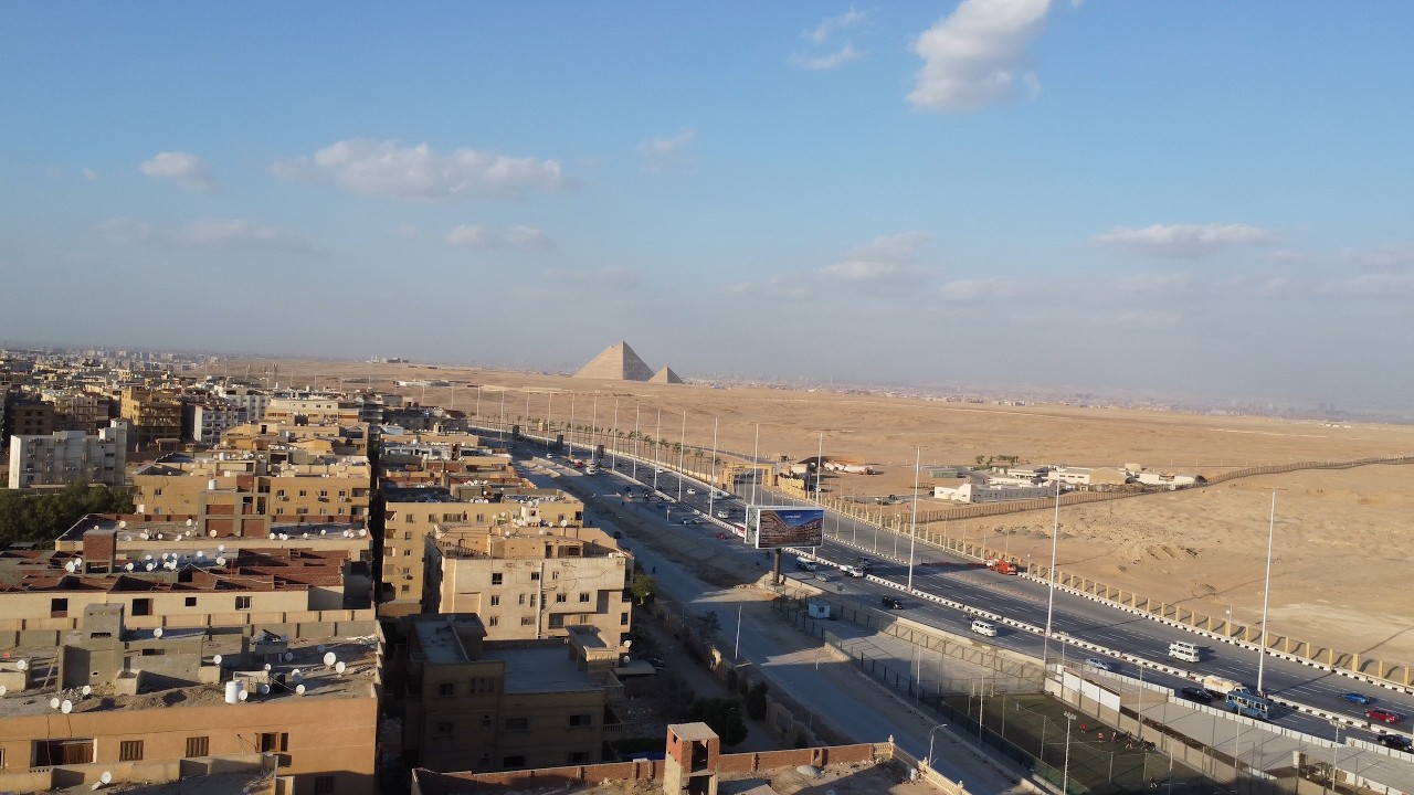 Waking up to the Pyramids of Giza! 🇪🇬 Is this the BEST View in the World