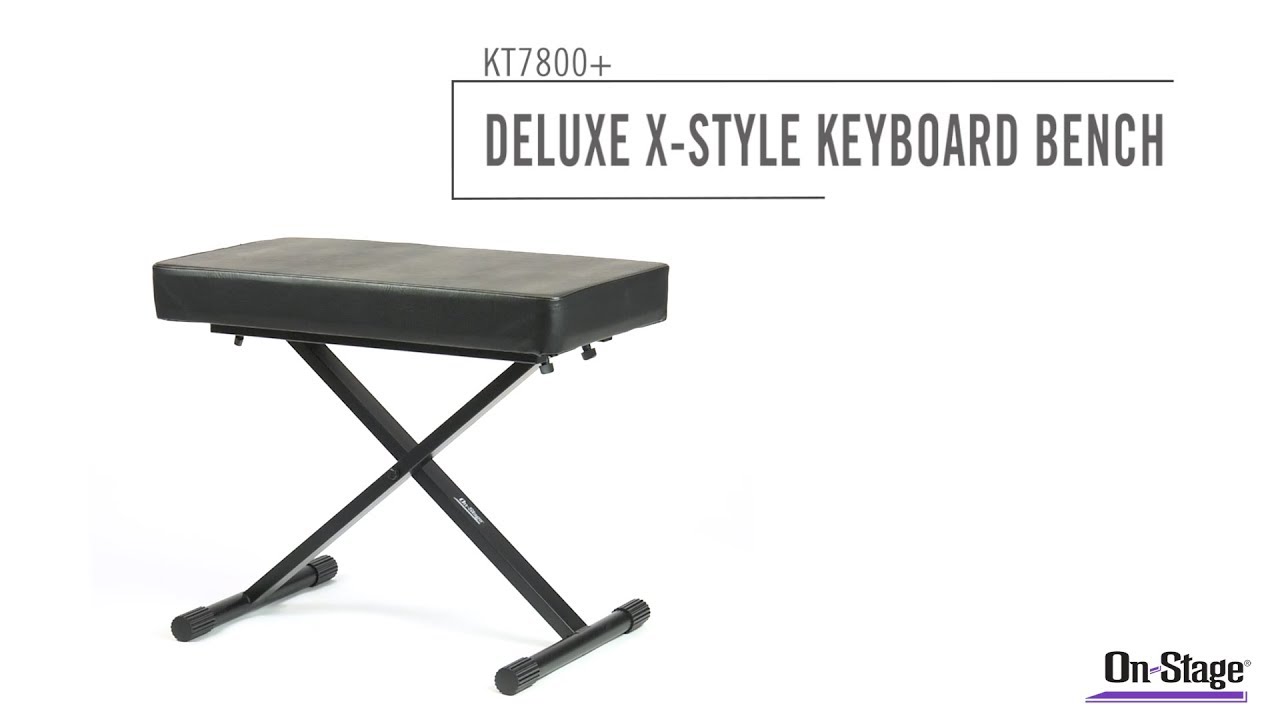OnStage Adjustable Keyboard Bench/Stool (OSKT7800+)