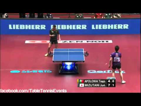 Jun Mizutani Vs Tiago Apolonia: 1/4 Final [WTTTC Japan 2014]