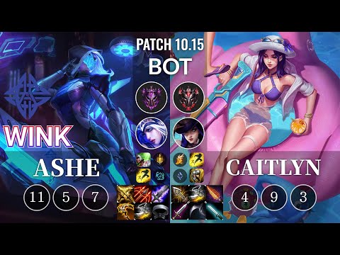 ES Wink Ashe vs Caitlyn Bot - KR Patch 10.15