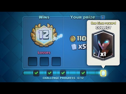 CLASH ROYALE NIGHT WITCH CHALLENGE CAN WE GET 12 WINS + UNLOCKING ELECTRO WIZARD( CLASH ROYALE)