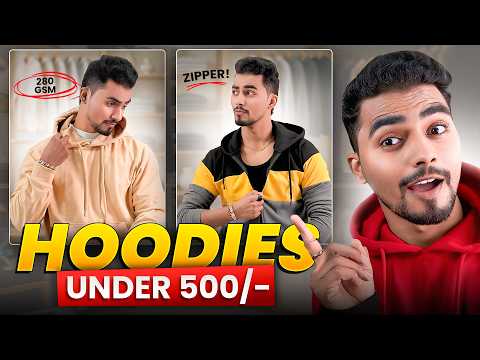 🔥INSANE QUALITY🔥 | 5 Best HOODIES under ₹500/1000 for Men | Game-Changer!