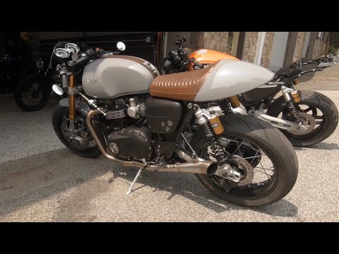 Randy’s 2017 Custom Thruxton R by A&J Cycles w/ Iron Cobras Fab 2:1