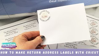 cricut address labels