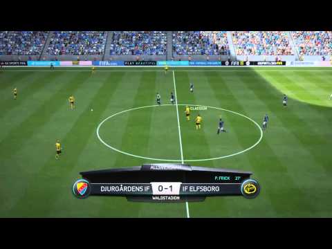 Djurgårdens IF vs IF Elfsborg - 1-1 - Allsvenskan (Fifa 16, Career Mode)