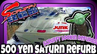 500 yen Sega Saturn Refurb Scruffy Lookin Refurbs