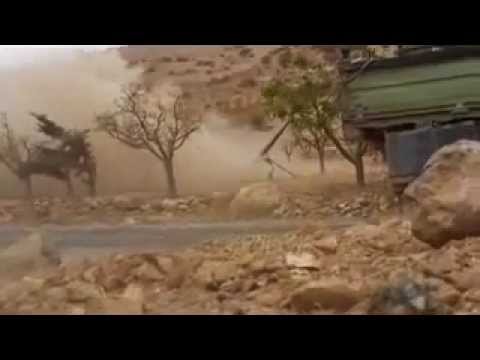 استهداف القصر الجمهوري بصاروخ غراد من قبل كتيبة أبو العباس