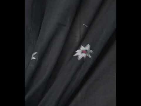 Geometric Midnight Blue Jamdani Pure Cotton 55 GSM Fabric 88 — video