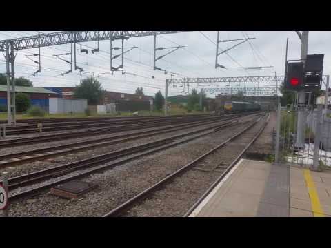 Stafford Railway Station 92014/92010 T&T on 5Z70 18/06/2016