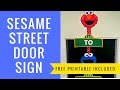How To Make A Sesame Street Door Sign With Silhouette Software
