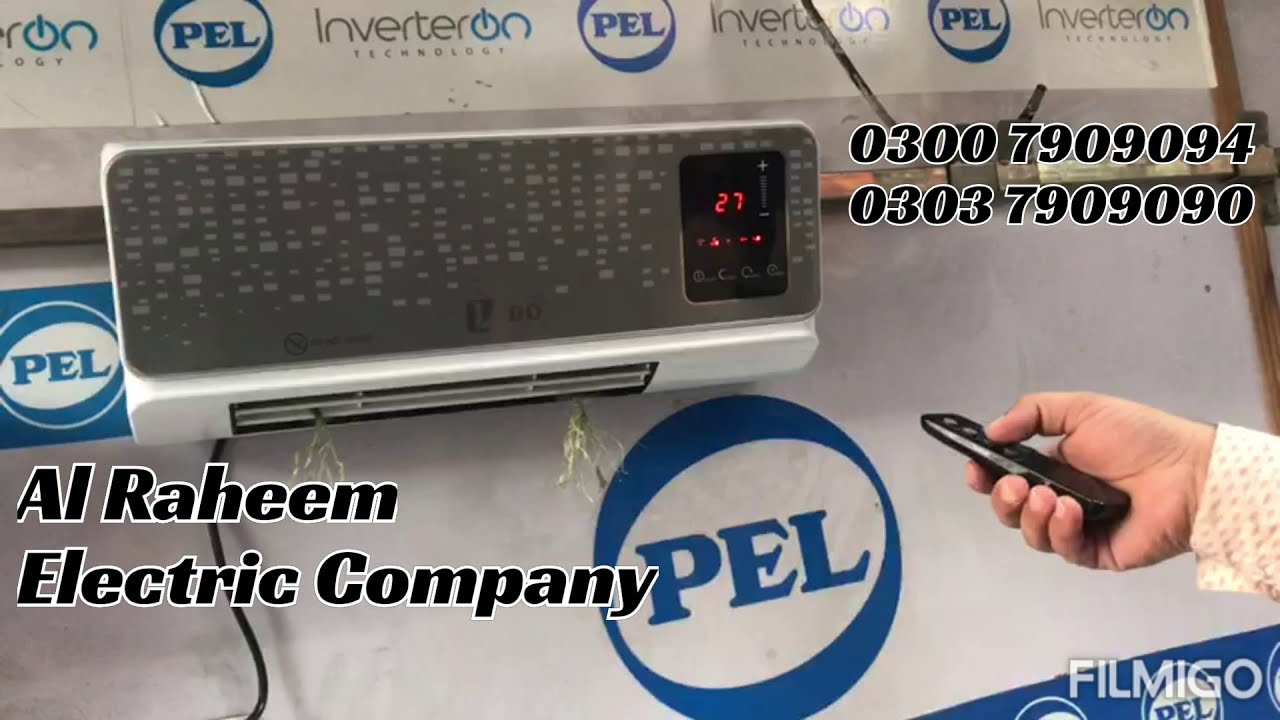 lido wall mounted electric fan heater (ms-117wh)