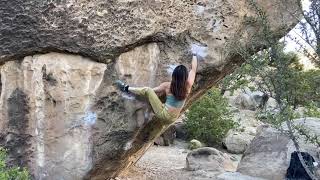 Video thumbnail of Double Delicious, V6. Joe’s Valley