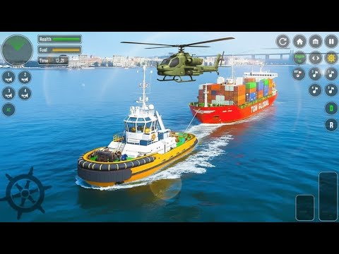 Real Cargo Ship Simulator 3D Gameplay 🚢 | Ship Rescue & Car Transportation | Android Mobile Game