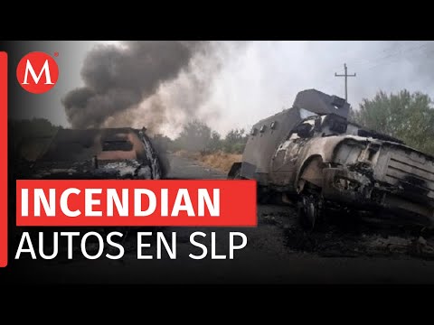 Reportan enfrentamientos y quema de vehículos en Villa de Ramos, SLP
