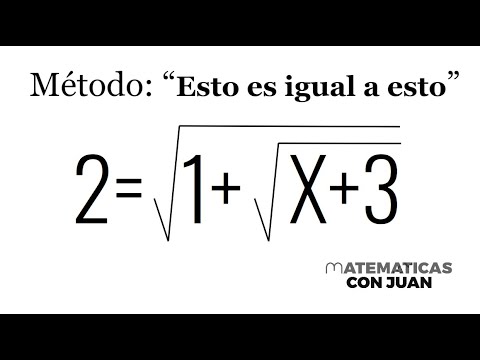 RESOLUCIÓN DE ECUACIONES. Método «ESTO ES IGUAL A ESTO»