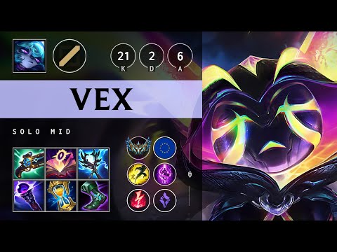Vex Mid vs Ryze: Triple Kill, Legendary - EUW Challenger Patch 14.24