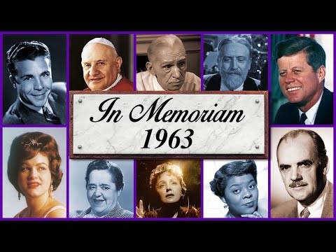 In Memoriam 1963: Famous Faces We Lost in 1963