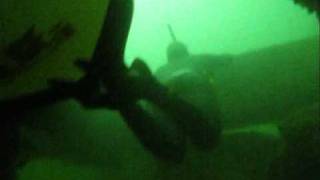preview picture of video 'Freediving in Baltic Sea, Torpedownia 31.10.09'