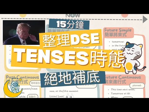 【荃灣 大角咀 新蒲崗 英文中三/DSE補底補習🌙】弦月教育已見證無數20+分的躍進 — 15分鐘重煲：小學至中學時態 Mixed tenses (Part 1)