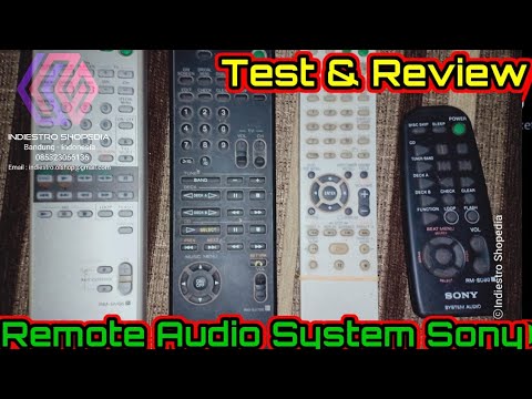 Test & Review Remote Audio System Sony For Compo/Micro HIFI Component System
