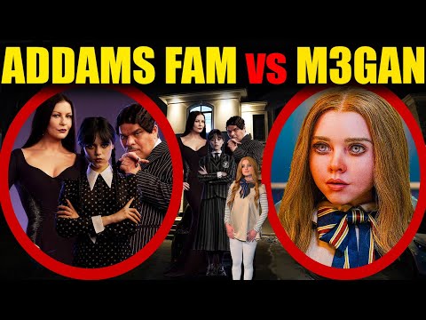 if you see M3GAN vs THE ADDAMS FAMILY in real life, RUN! (Wednesday fights)