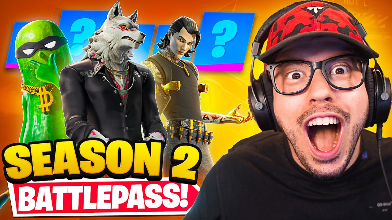 NEW *Season 2* BATTLE PASS in Fortnite! (Pickle, Midas, Sub-Zero)