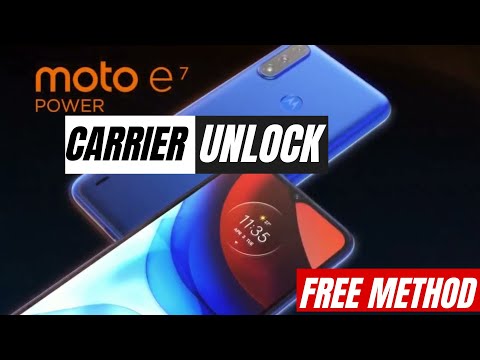 Motorola Moto E7 Power Network Unlock Code