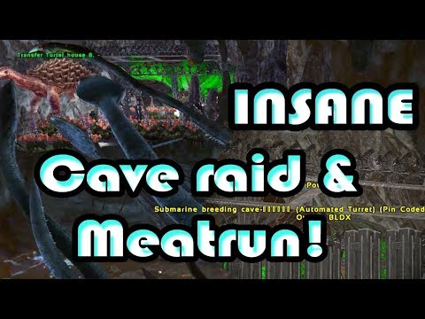 INSANE CAVERAID & MEATRUN! RIP BLDX BREEDING CAVE!  |  ARK Official Server