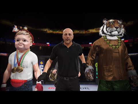 Hasbulla vs Shaolin Tiger - Crazy UFC 4 👊🤪