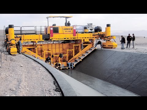 Amazing Modern Road Construction Machine Technology - Incredible Concrete Paving Equipment Machines