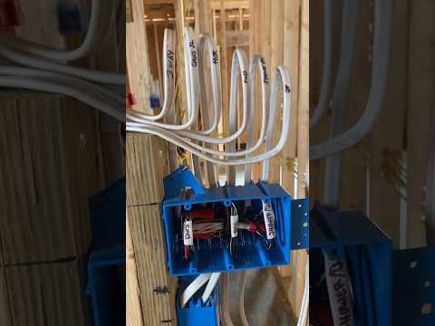 How to Make Up a Three Gang Switch Box ⚡️ #electrician #construction #electrical #work