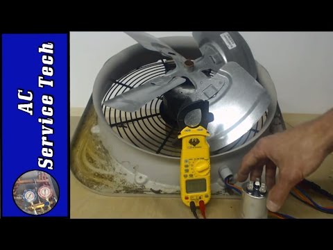Outdoor HVAC Unit Fan Motor! Step by Step Troubleshooting, Capacitor, and Exact Resistance Readings!