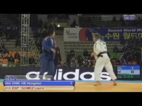 SUWON 2010 HE (CHN) LAURA GOMEZ (ESP) -52 KG