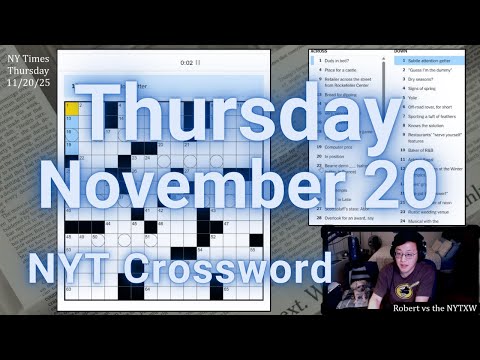 Interpretazione naturale (per un cruciverba) [0:16/5:09] || Giovedì 20/11/25 Cruciverba del New Y...