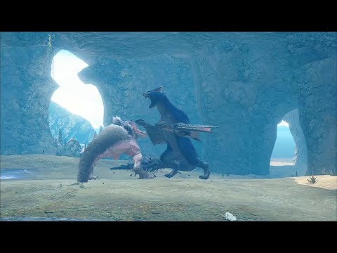 Nargacuga vs Anjanath turf war (Monster hunter rise sunbreak)