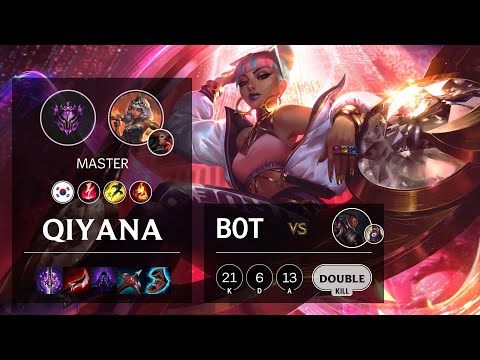 Qiyana Bot vs Lucian - KR Master Patch 10.18