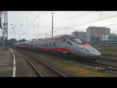 ETR 500 Frecciarossa in Karlsruhe Hauptbahnhof.